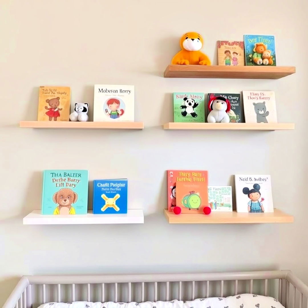 display floating shelves