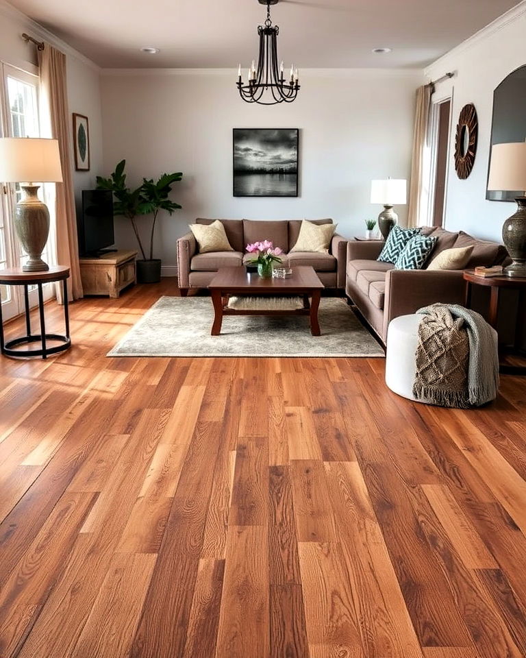 distressed wood flooring for living room