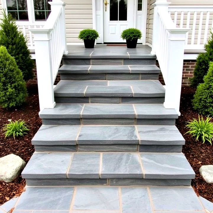 durable and striking bluestone steps