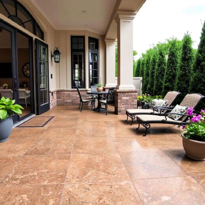 durable and stylish granite tiles patio