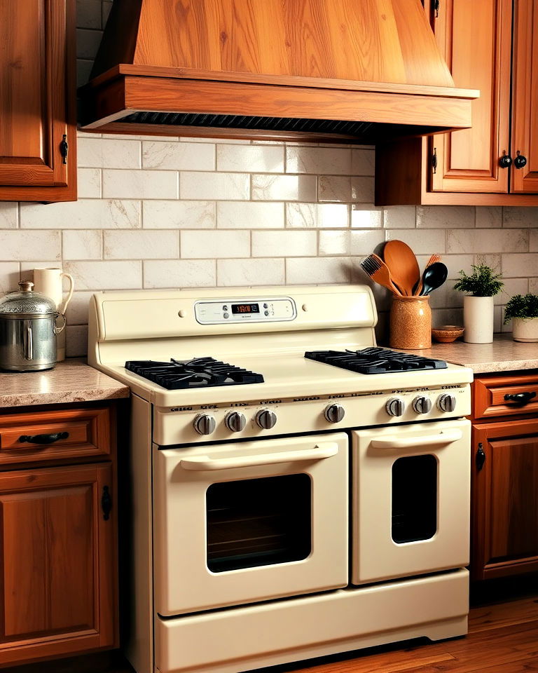 elegant cream colored stove