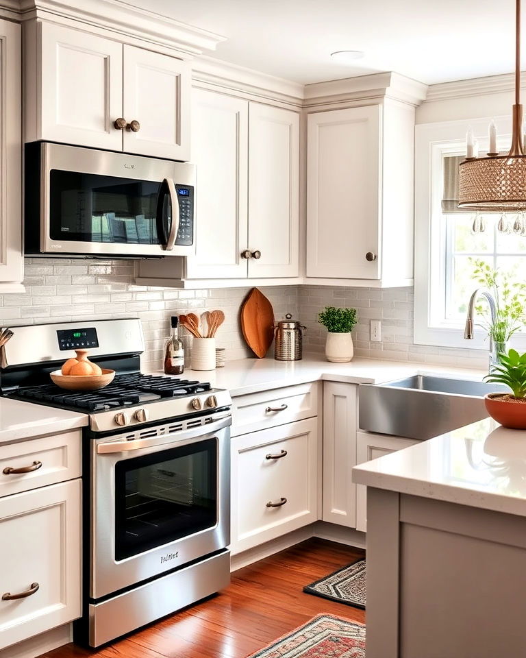 elegant transitional style kitchen