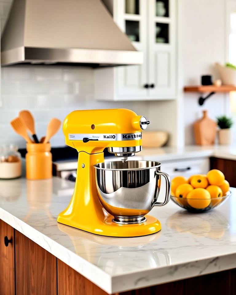 energize with a yellow stand mixer