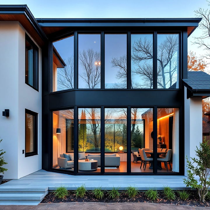 energy saving black windows for eco friendly home