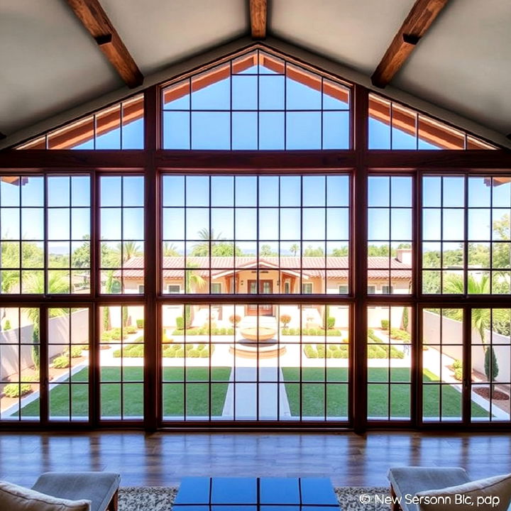 expansive floor to ceiling windows