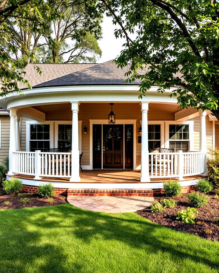 expansive wraparound porch