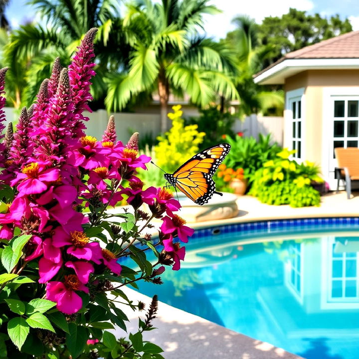 florida friendly butterfly poolside plants