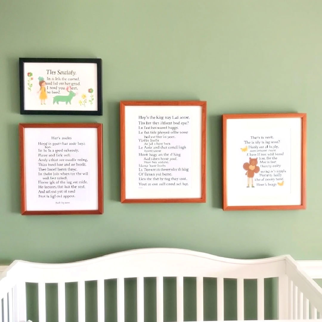 framed classic nursery rhymes