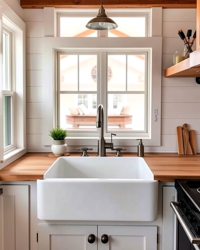 functional farmhouse sink