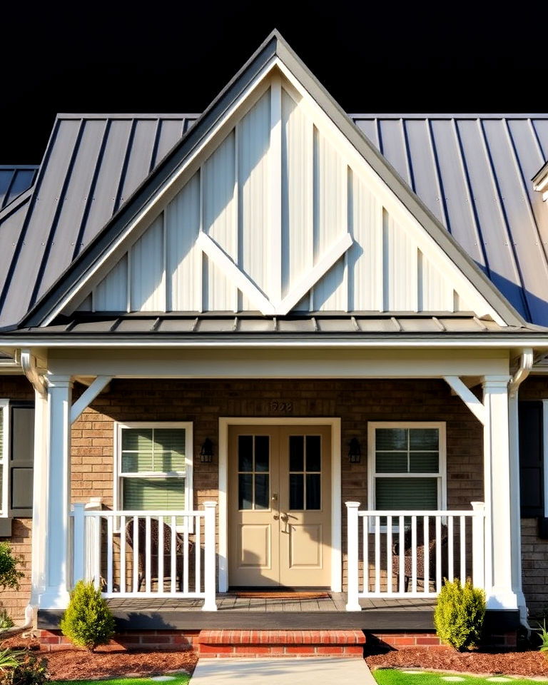 gable metal roof porch design