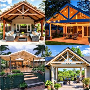 gable patio roof design ideas