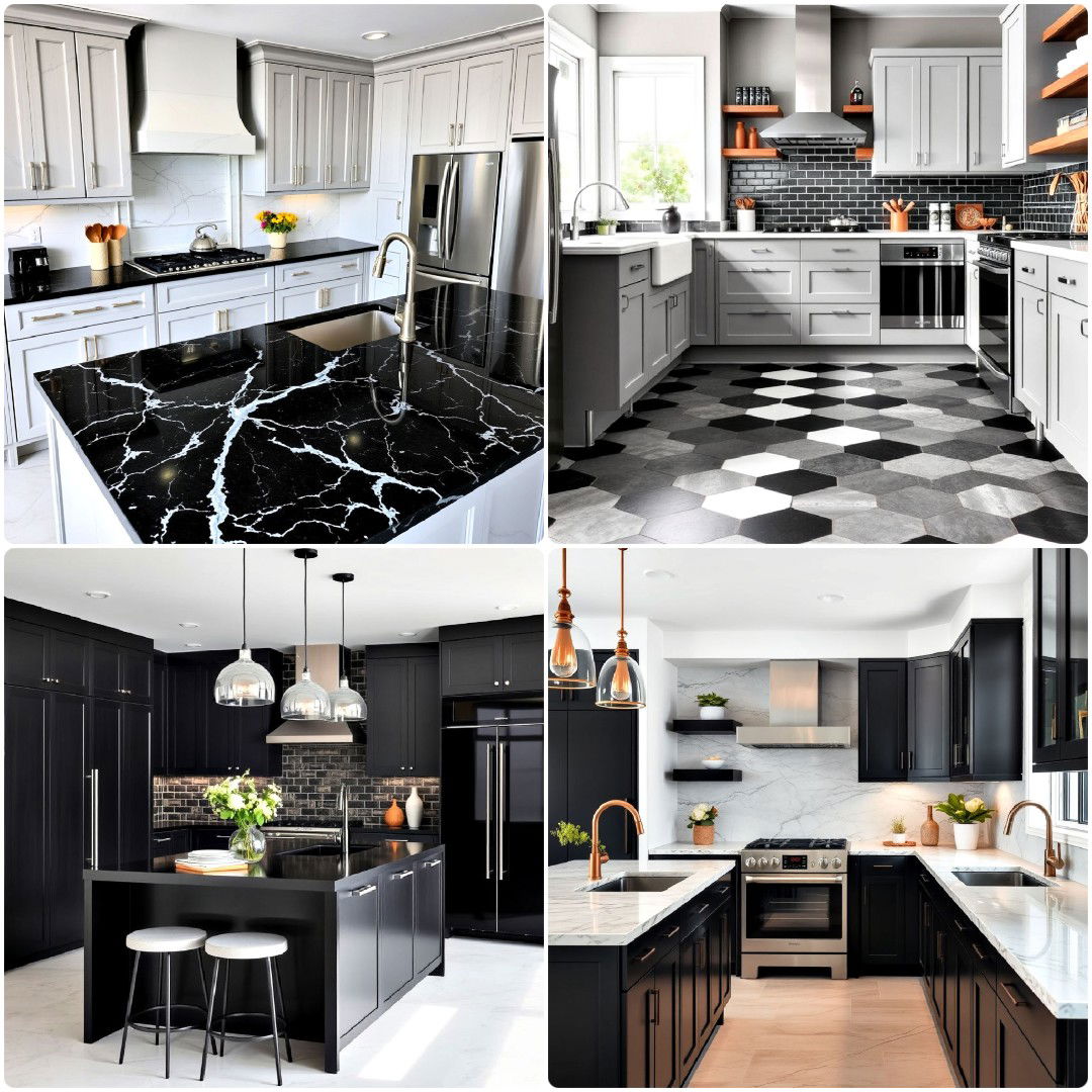 25 Gray and Black Kitchen Ideas for A Timeless Design