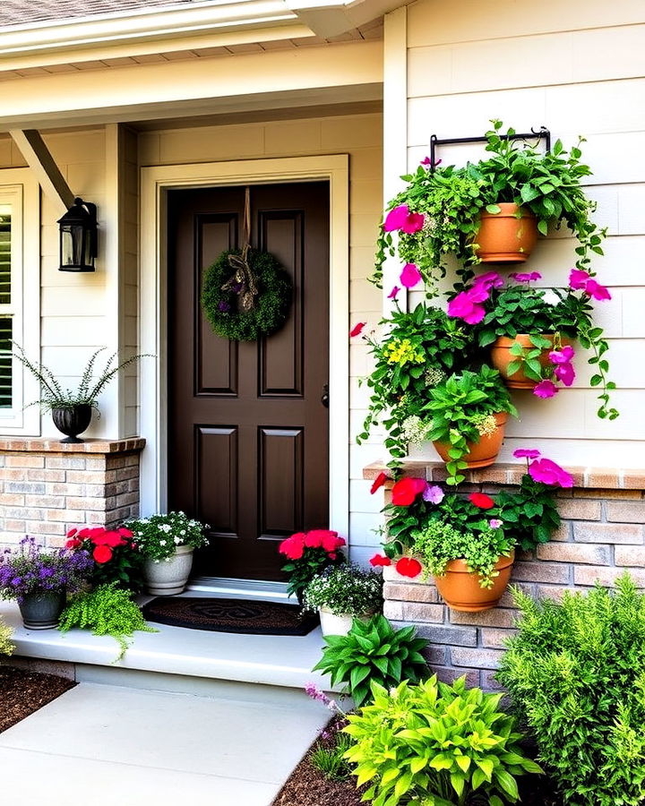 green vertical planter walls