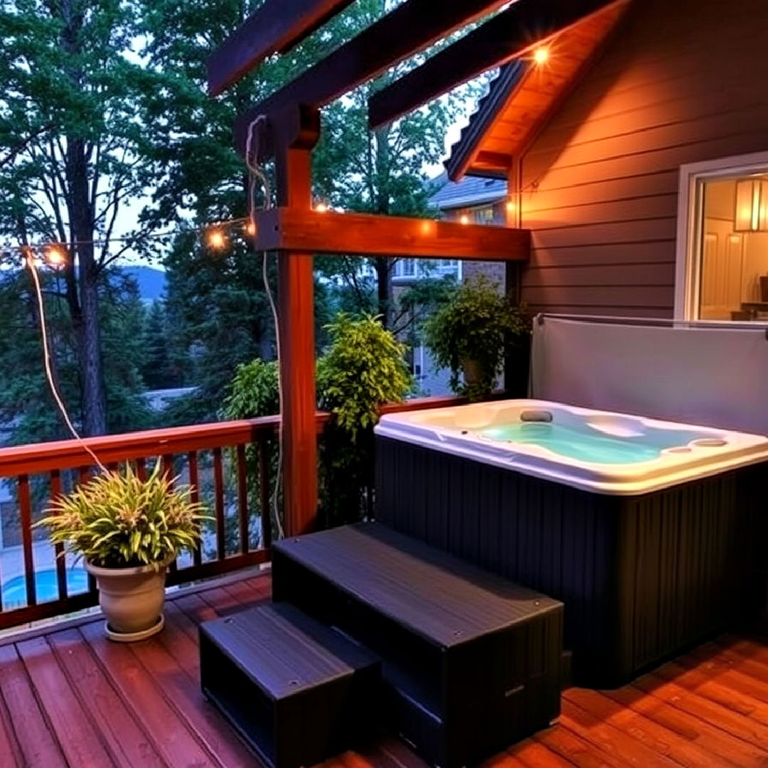 hot tub deck