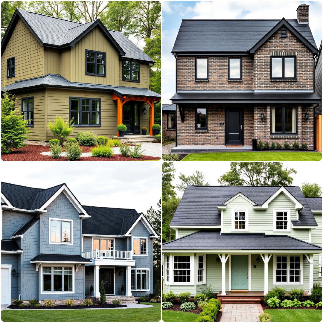 25 Houses with Black Roofs for A Timeless Exterior