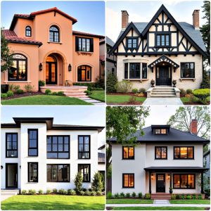 houses with black windows