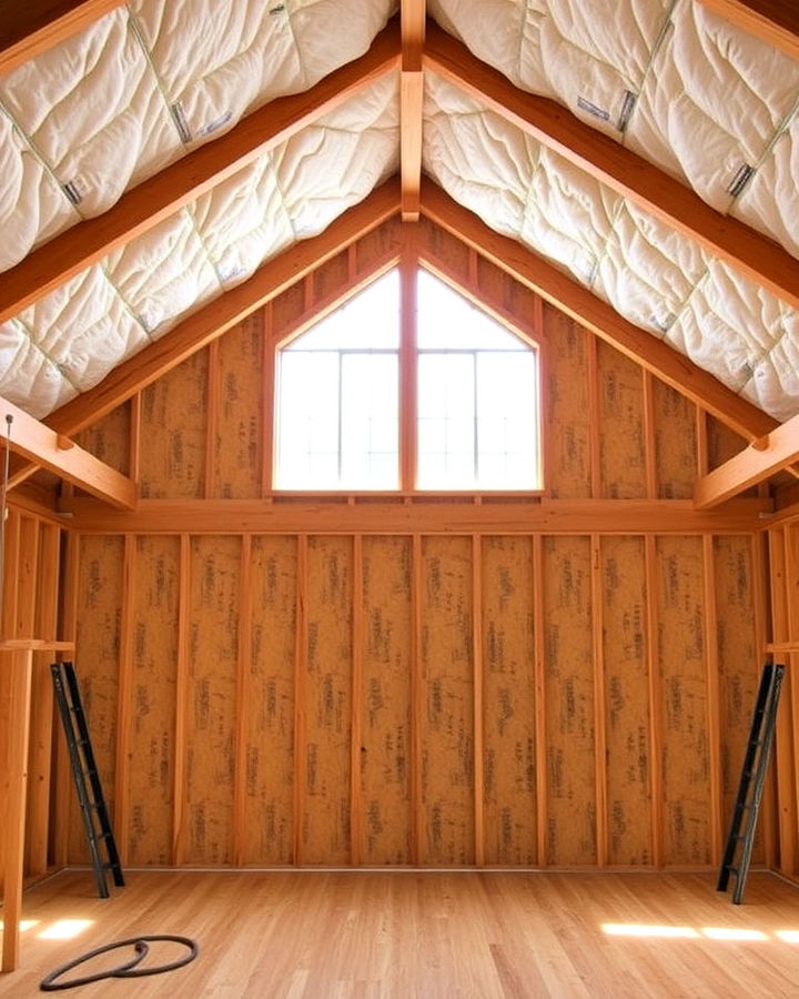 insulated pole barn walls and ceiling