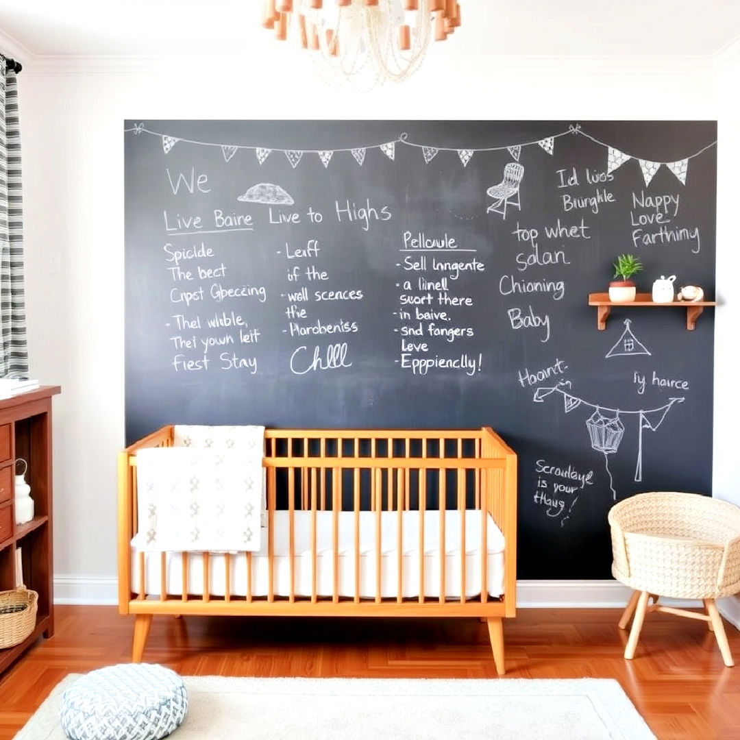 interactive chalkboard wall