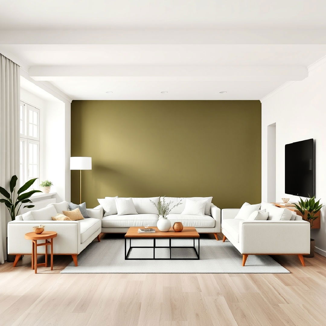 keep it simple olive green for minimalist interiors