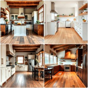 kitchens with wood floors