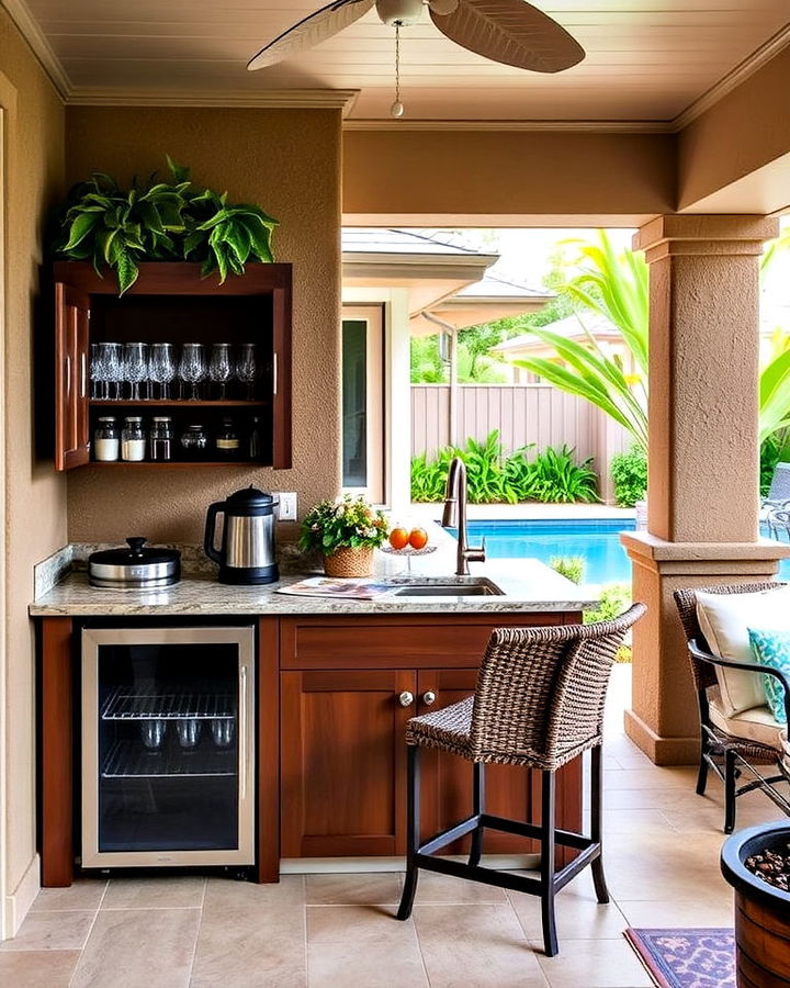 lanai kitchen beverage station