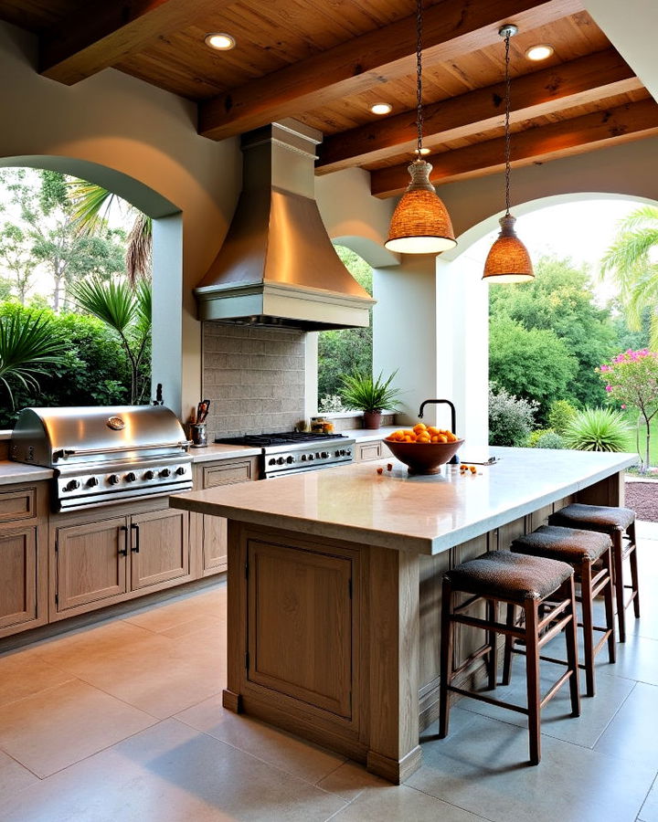 lanai kitchen island to add versatility