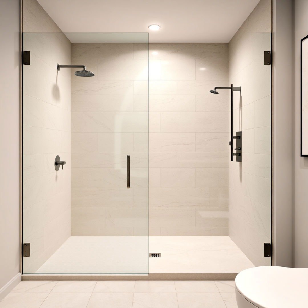 large format tiles for walk in shower