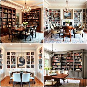 library dining room combo ideas