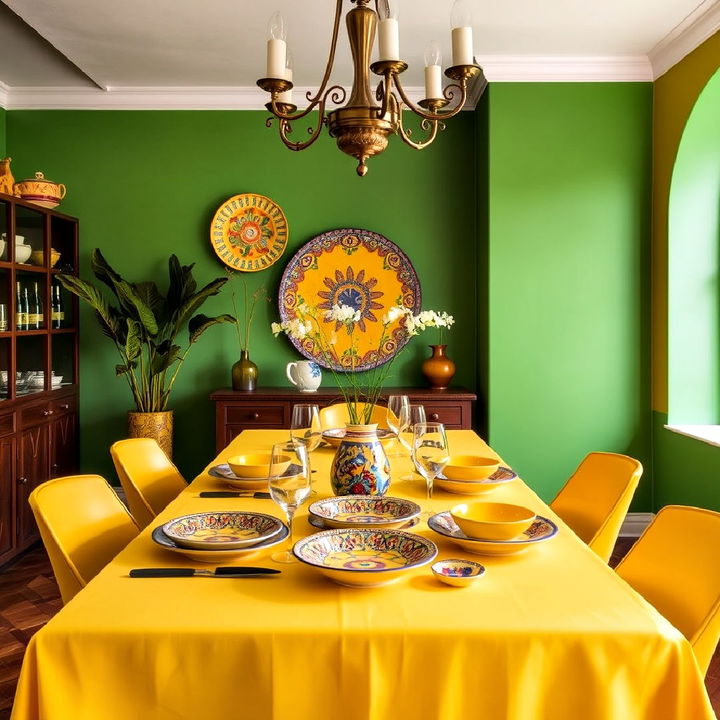 liven up your dining space with brightly colored tableware