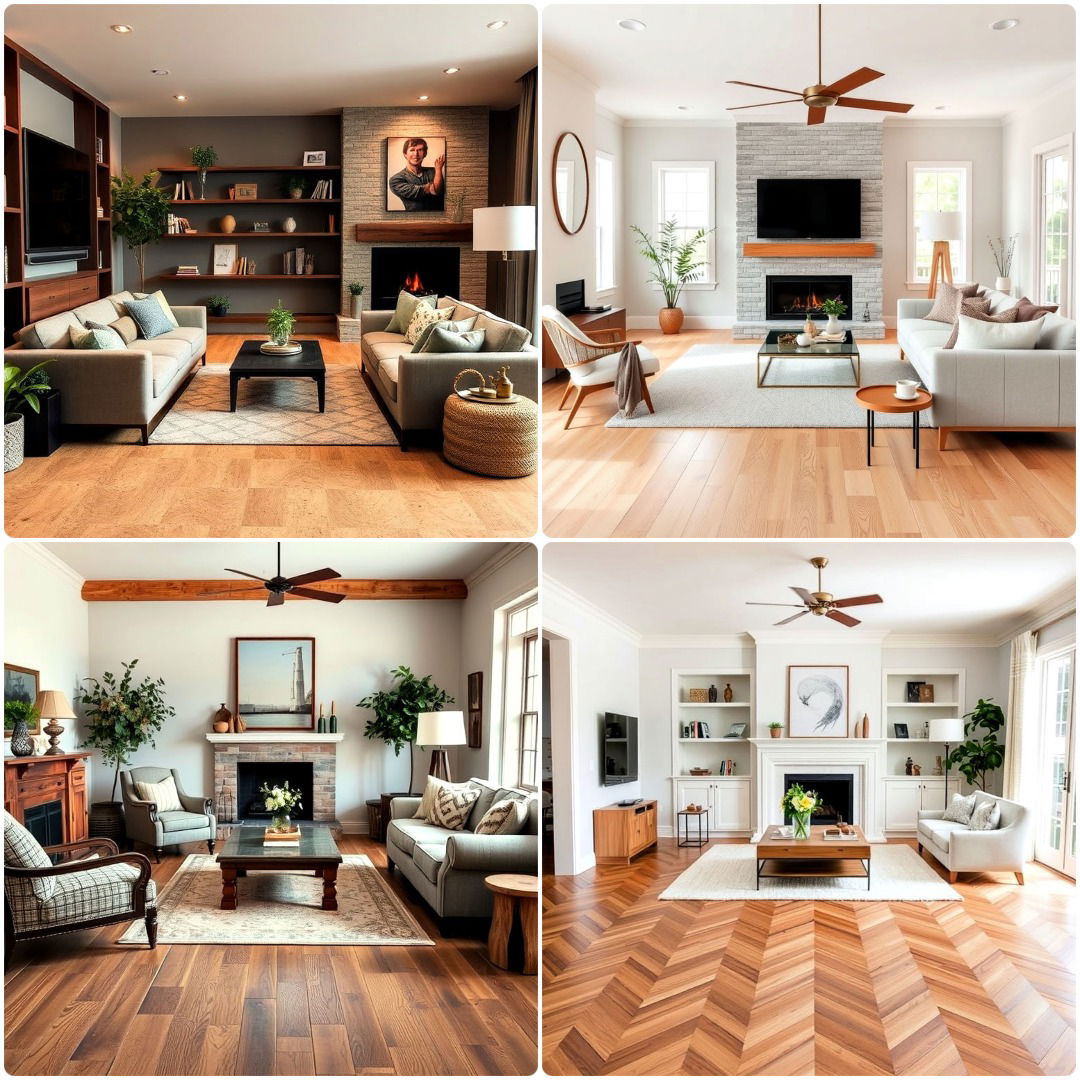 living room wood floor ideas