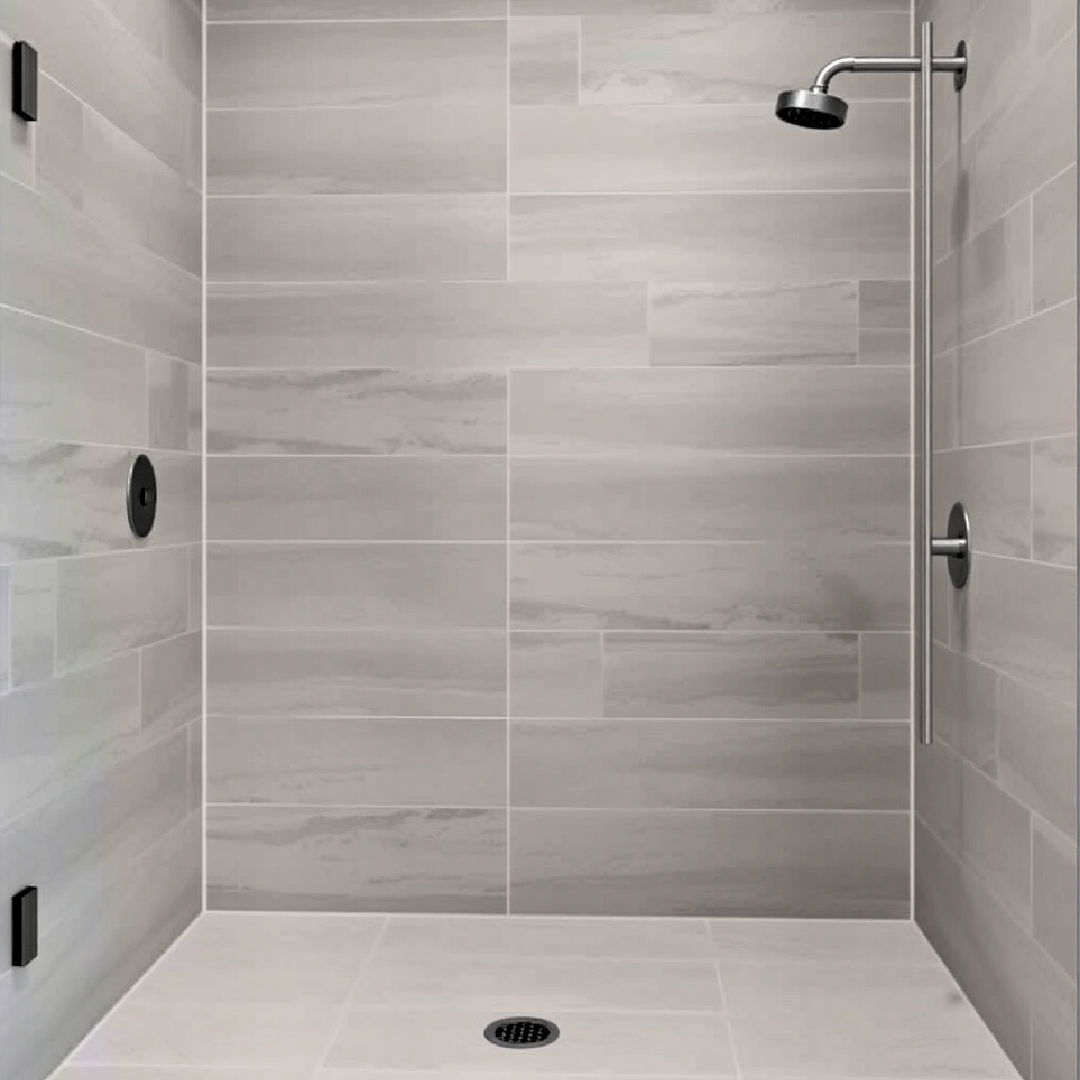 matte finish showet tiles for a contemporary touch