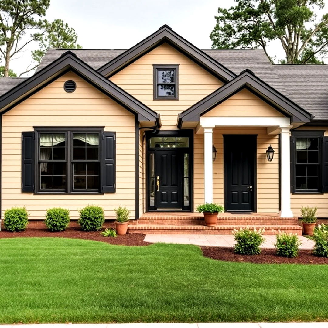 25 Beige And Black House Exterior Ideas You Can Copy