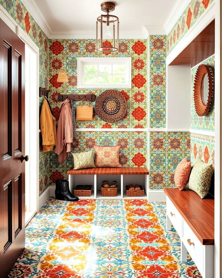 moroccan inspired tile floor