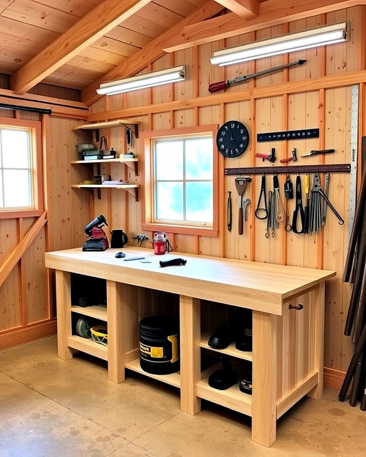 multi purpose workbench for pole barn