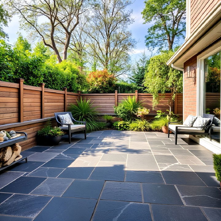 natural appeal of slate tiles patio