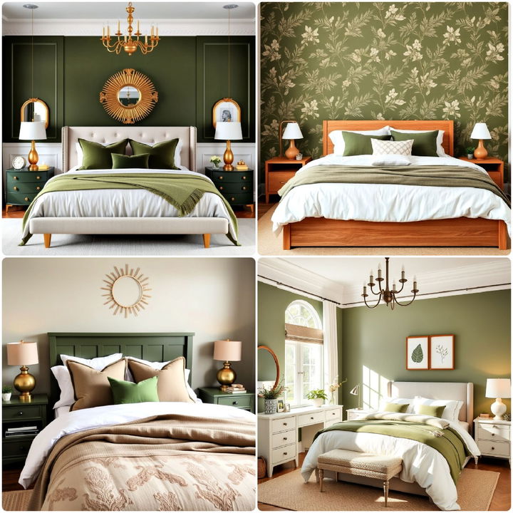 olive green bedroom ideas