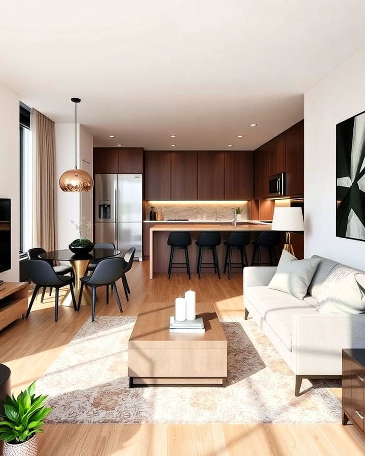 open concept layout transform small condo