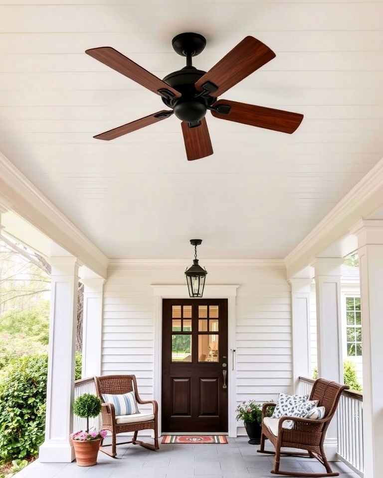 outdoor ceiling fan for colonial front porch