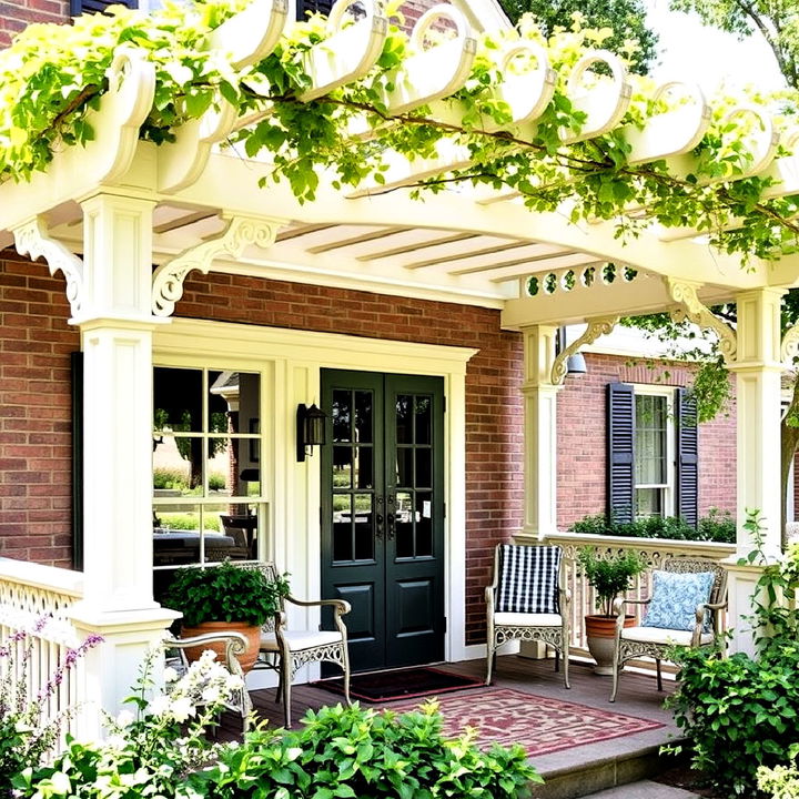 pergola addition to victorian porch