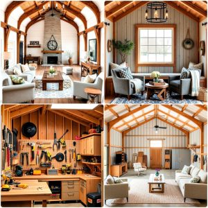 pole barn interior ideas