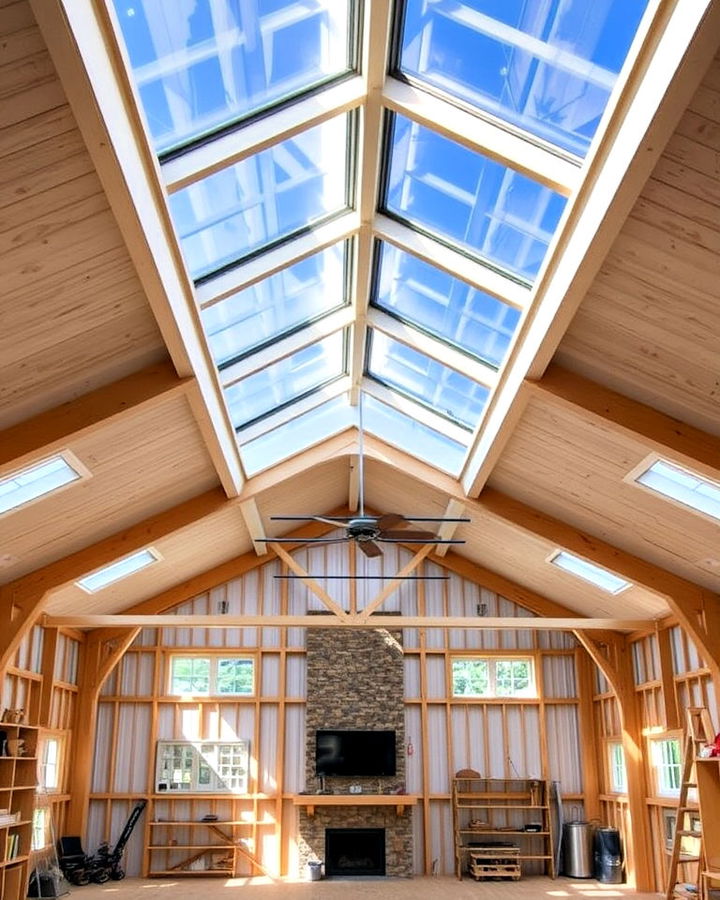 pole barn skylights for natural lighting