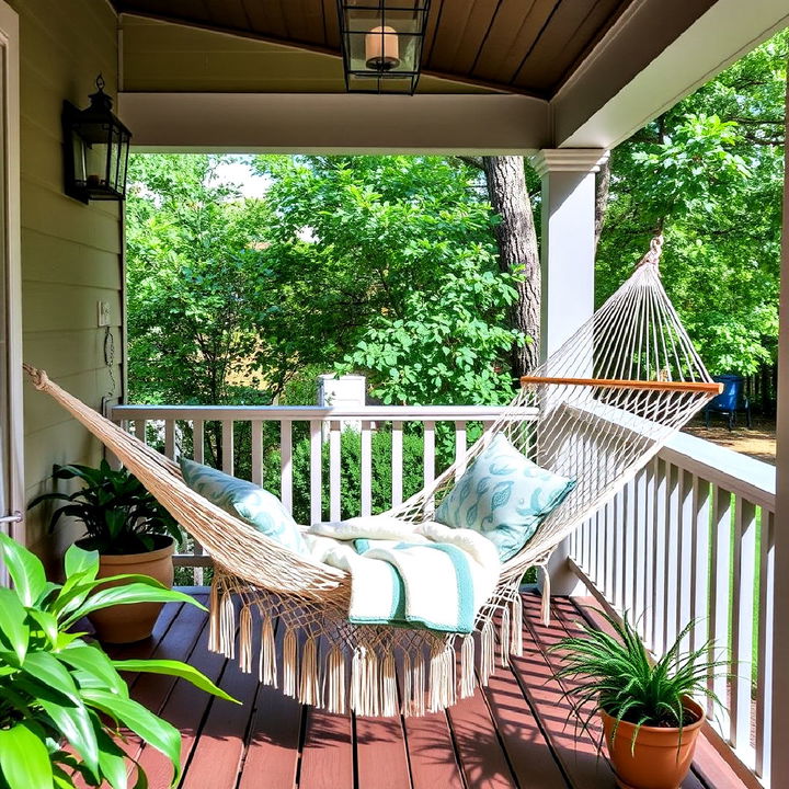 porch hammock to enjoy a good book