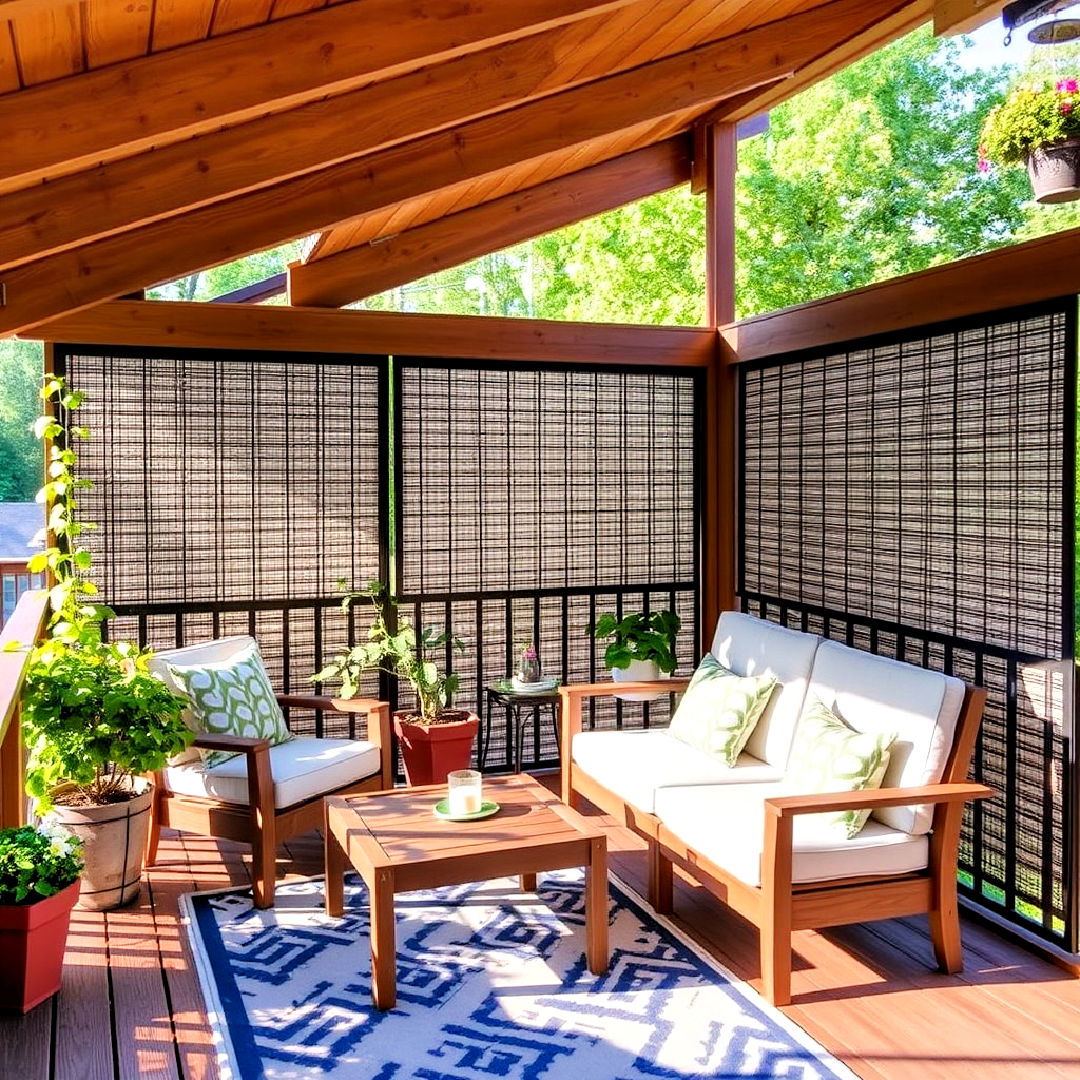 privacy screen for 2nd floor deck