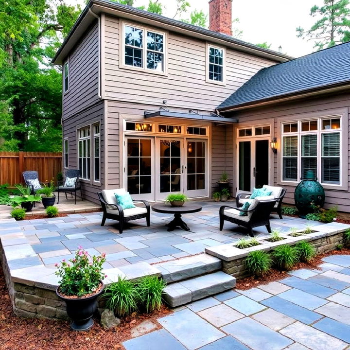 raised bluestone patio to elevate your outdoor space