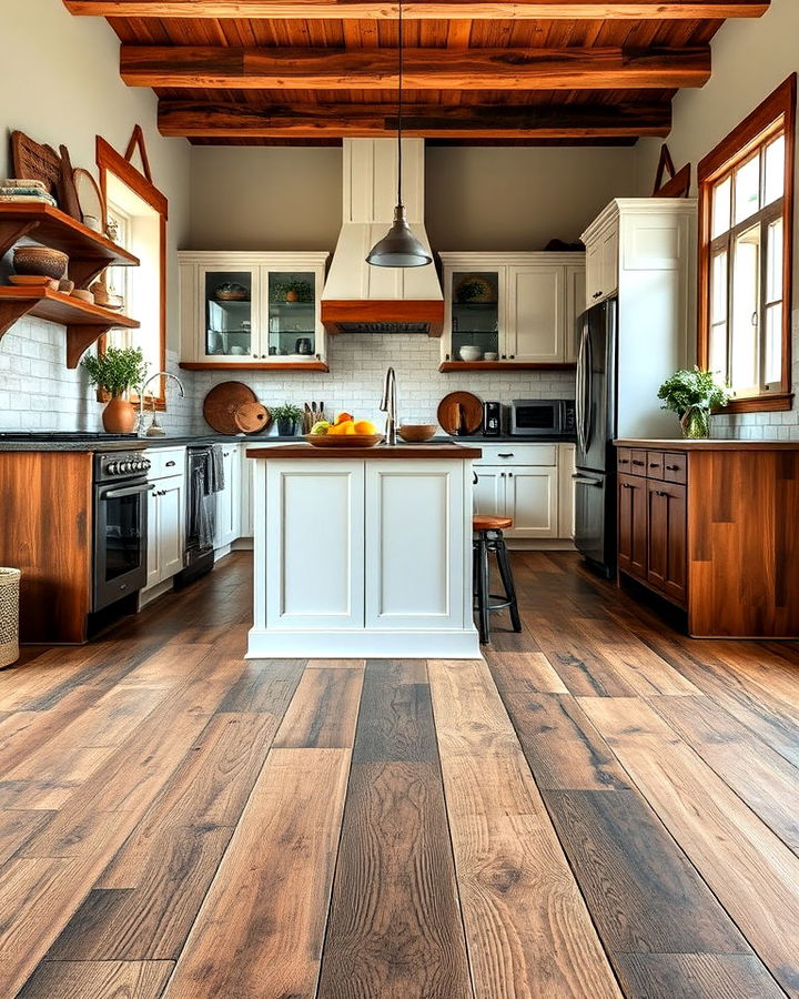 reclaimed wood floor for sustainability