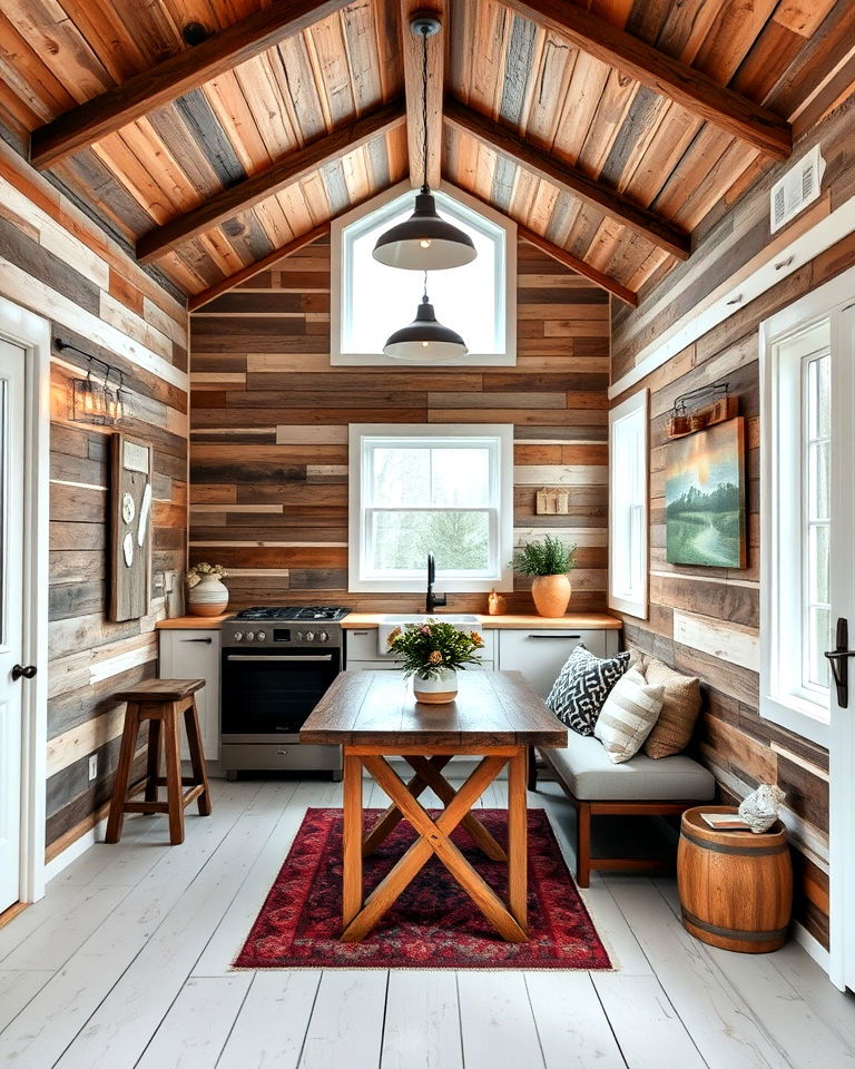 reclaimed wood interior design