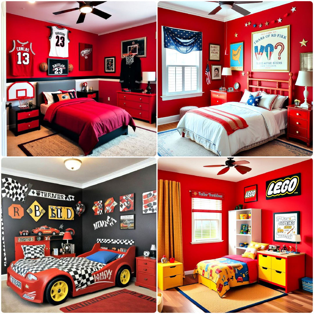 15 Red Boy Room Ideas for A Bold and Playful Look
