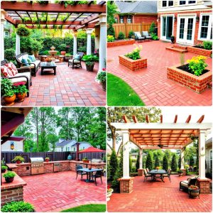 red paver patio ideas