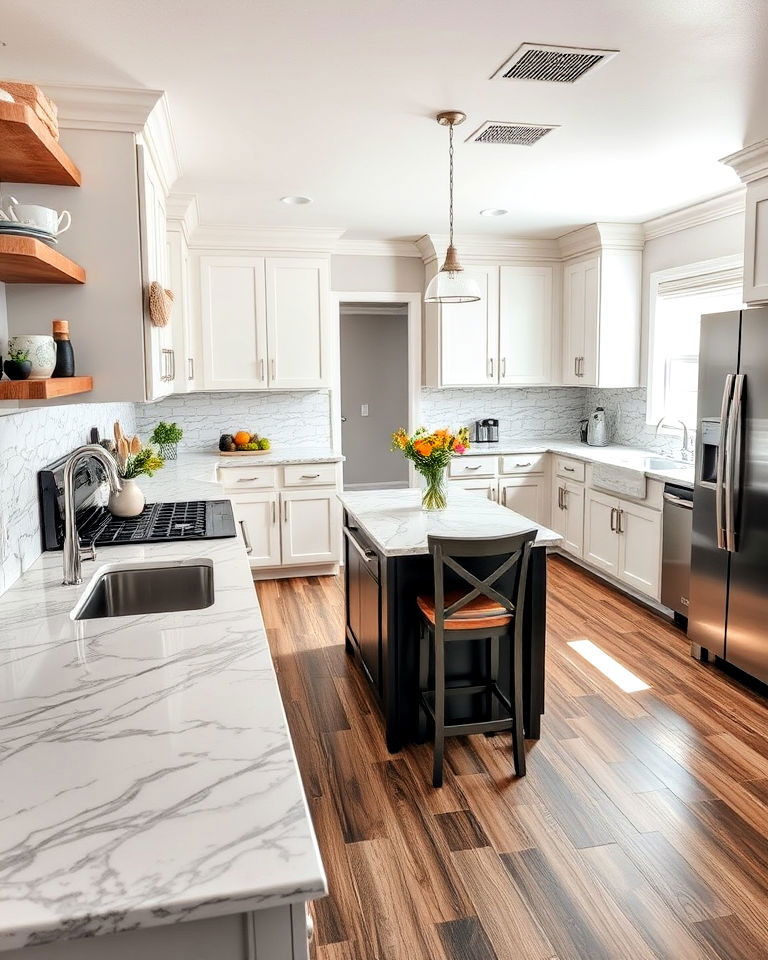 replace old countertop with quartz