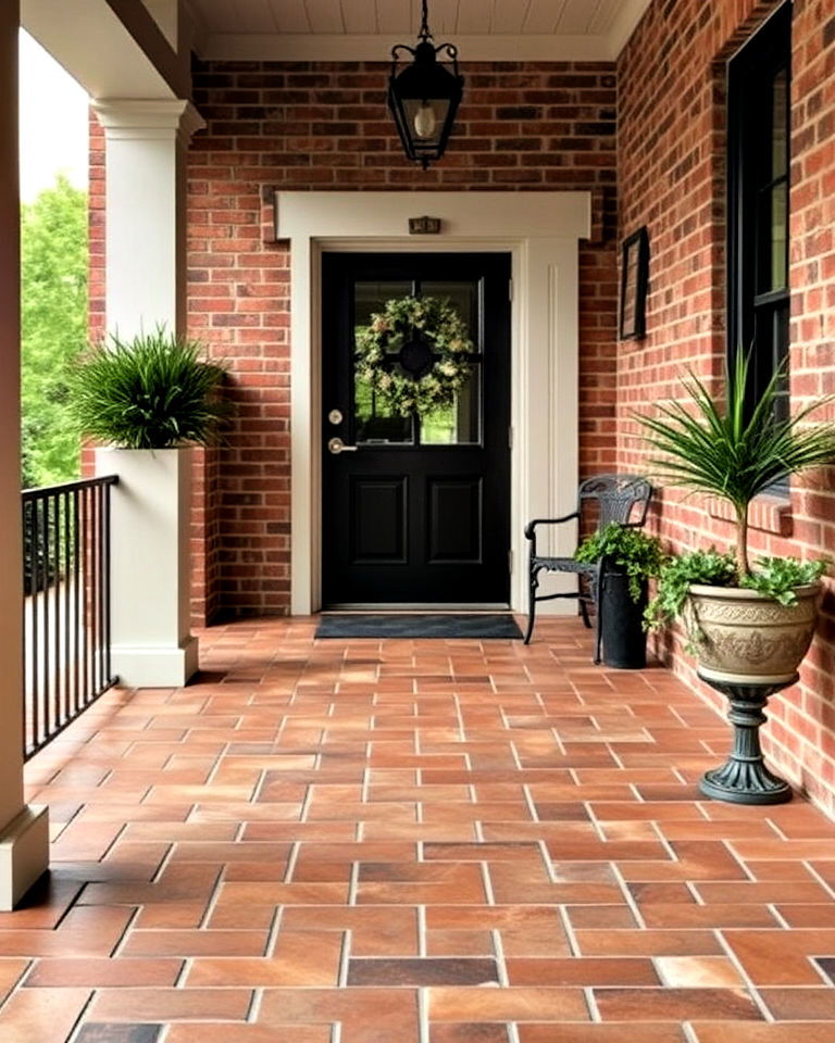 rustic brick look tiles